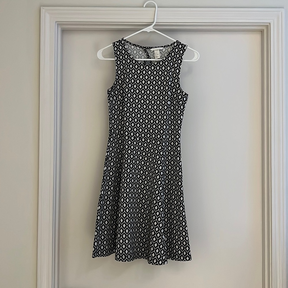 H&M Size Small Black and White Sundress